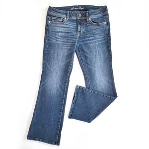 American Eagle Original Boot Jeans Womens Sz 10 Stretch Mid Rise 29" Inseam